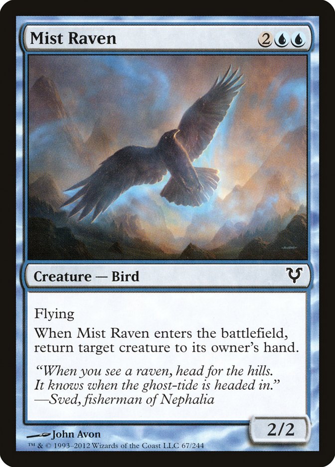 Mist Raven - [Foil] Avacyn Restored (AVR)