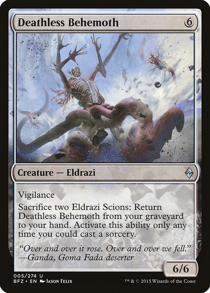 Deathless Behemoth - [Foil] Battle for Zendikar (BFZ)
