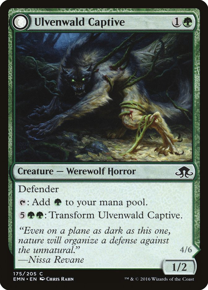 Ulvenwald Captive // Ulvenwald Abomination - [Foil] Eldritch Moon (EMN)