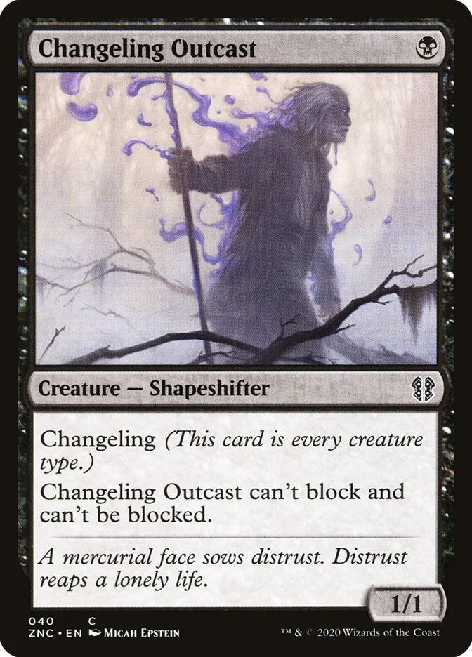 Changeling Outcast - Zendikar Rising Commander (ZNC)
