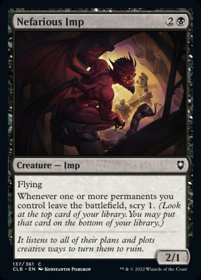 Nefarious Imp - [Foil] Commander Legends: Battle for Baldur's Gate (CLB)