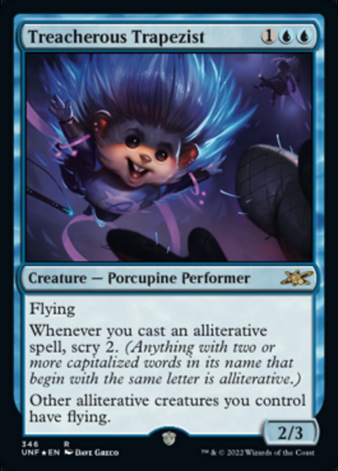 Treacherous Trapezist - [Galaxy Foil] Unfinity (UNF)