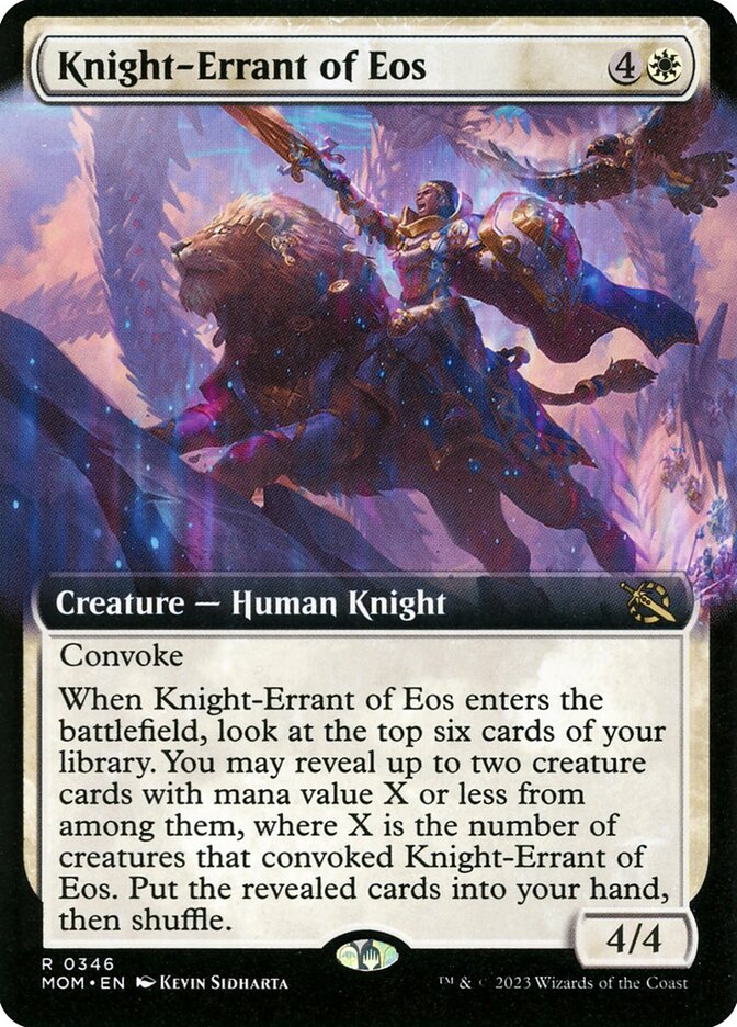 Knight-Errant of Eos - [Foil, Extended Art] March of the Machine (MOM)