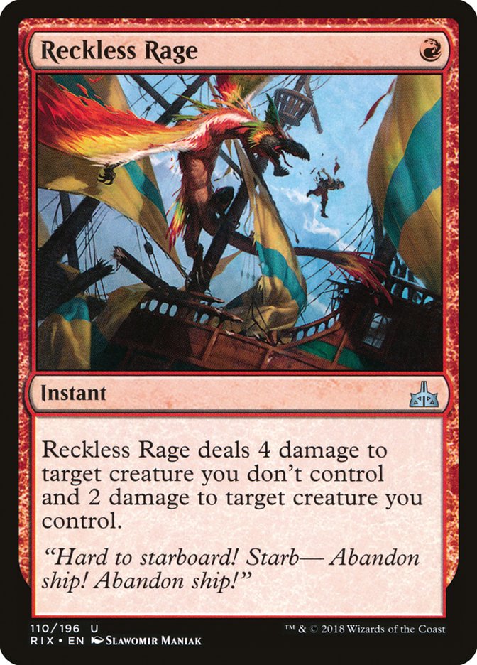 Reckless Rage - [Foil] Rivals of Ixalan (RIX)