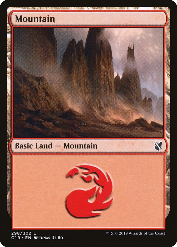 Mountain (298) - Commander 2019 (C19)