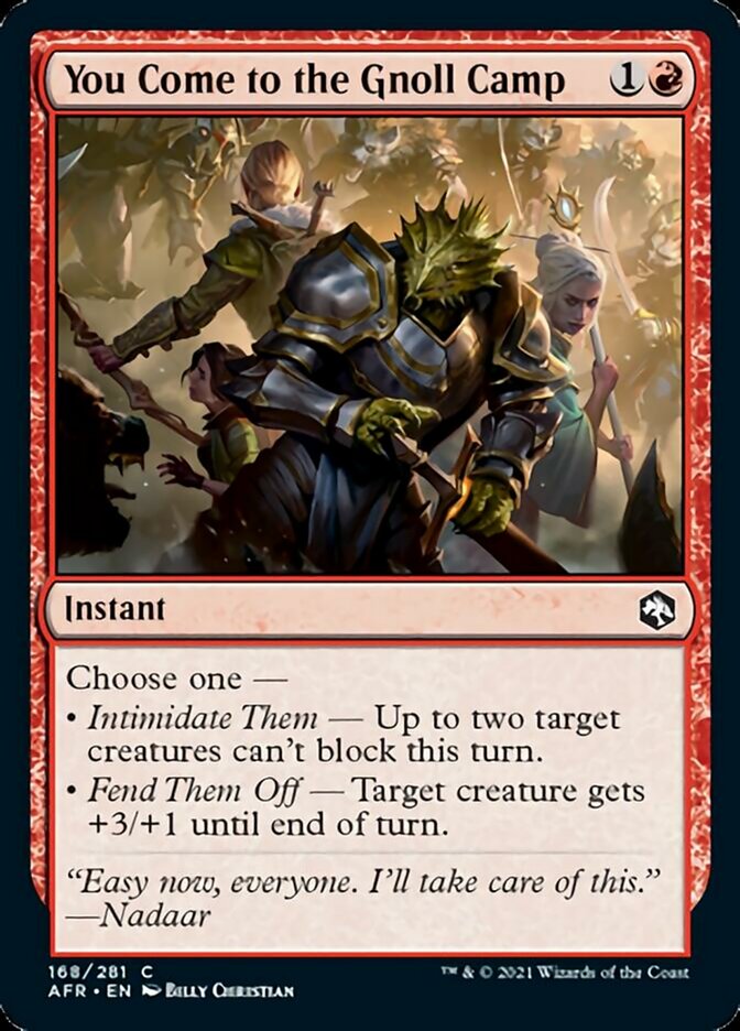 You Come to the Gnoll Camp - [Foil] Adventures in the Forgotten Realms (AFR)