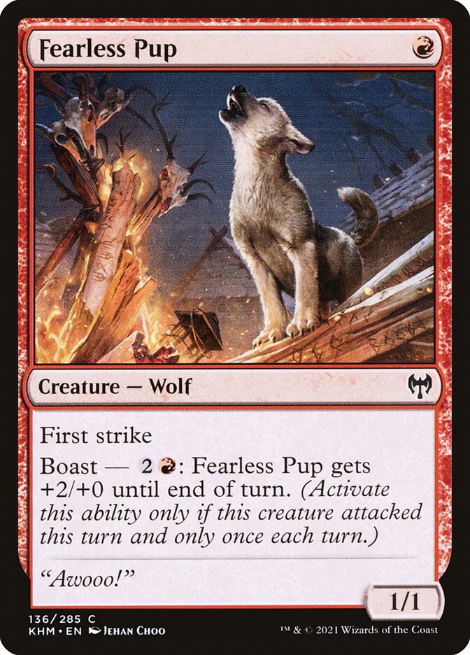 Fearless Pup - [Foil] Kaldheim (KHM)