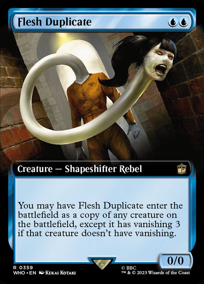 Flesh Duplicate - [Foil, Extended Art] Doctor Who (WHO)