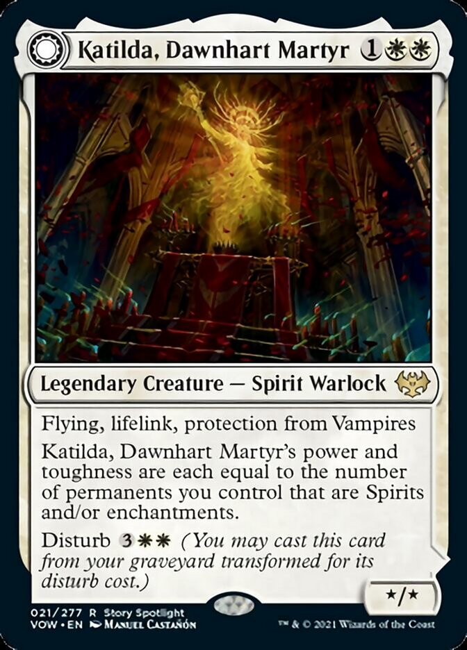 Katilda, Dawnhart Martyr // Katilda's Rising Dawn - [Foil] Innistrad: Crimson Vow (VOW)