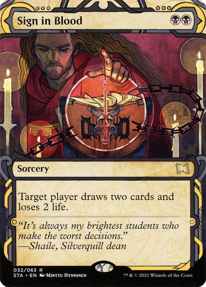 Sign in Blood - [Foil] Strixhaven Mystical Archive (STA)