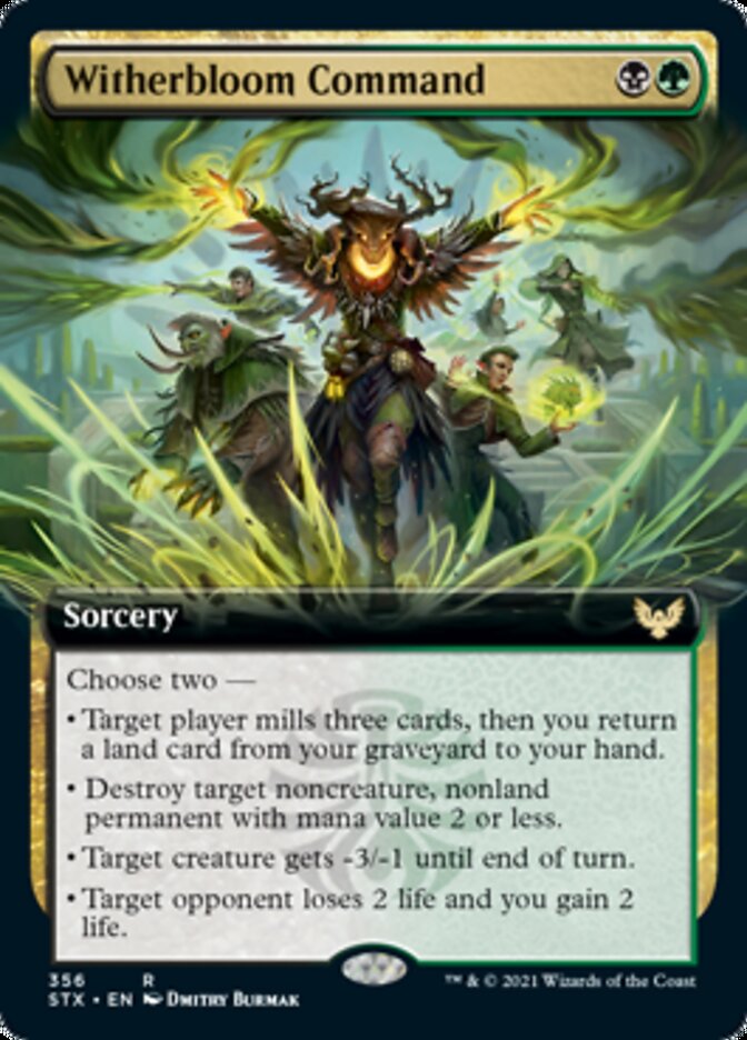 Witherbloom Command - [Foil, Extended Art] Strixhaven: School of Mages (STX)