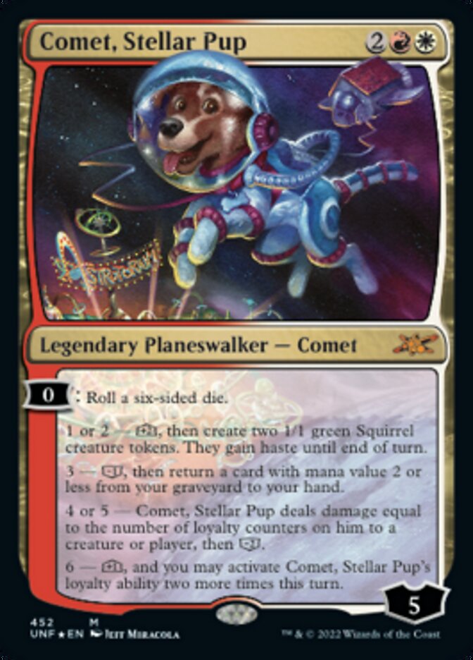 Comet, Stellar Pup - [Galaxy Foil] Unfinity (UNF)