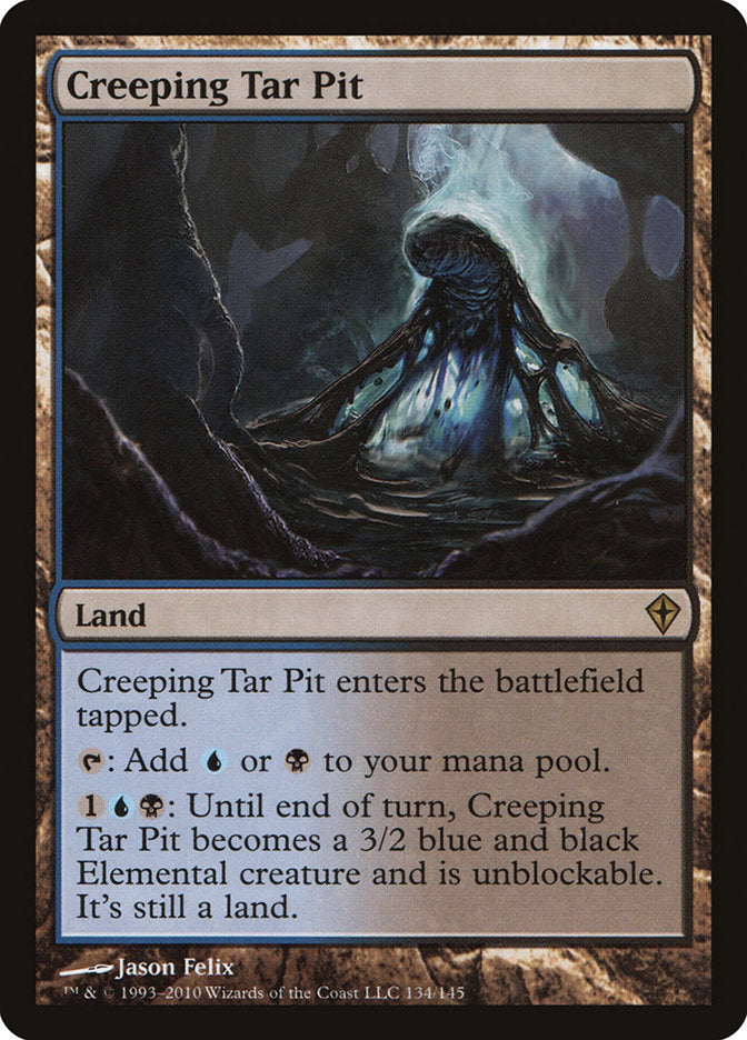 Creeping Tar Pit - [Foil] Worldwake (WWK)