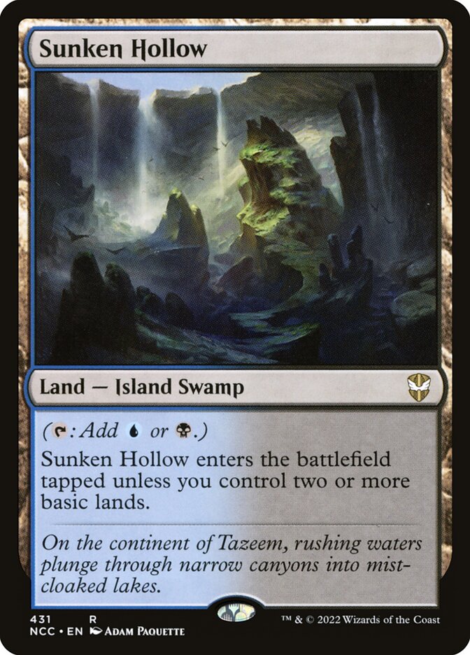 Sunken Hollow - [Foil] New Capenna Commander (NCC)