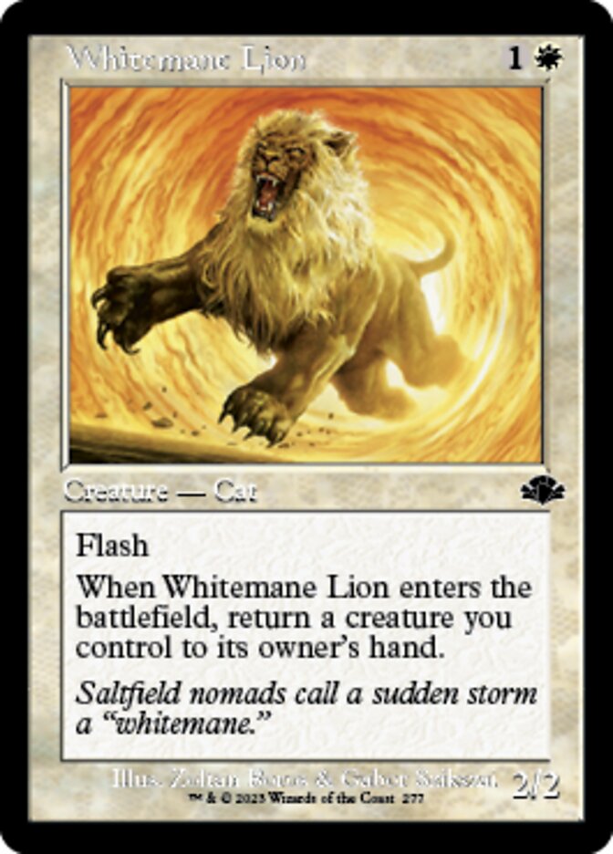 Whitemane Lion - [Foil, Retro Frame] Dominaria Remastered (DMR)
