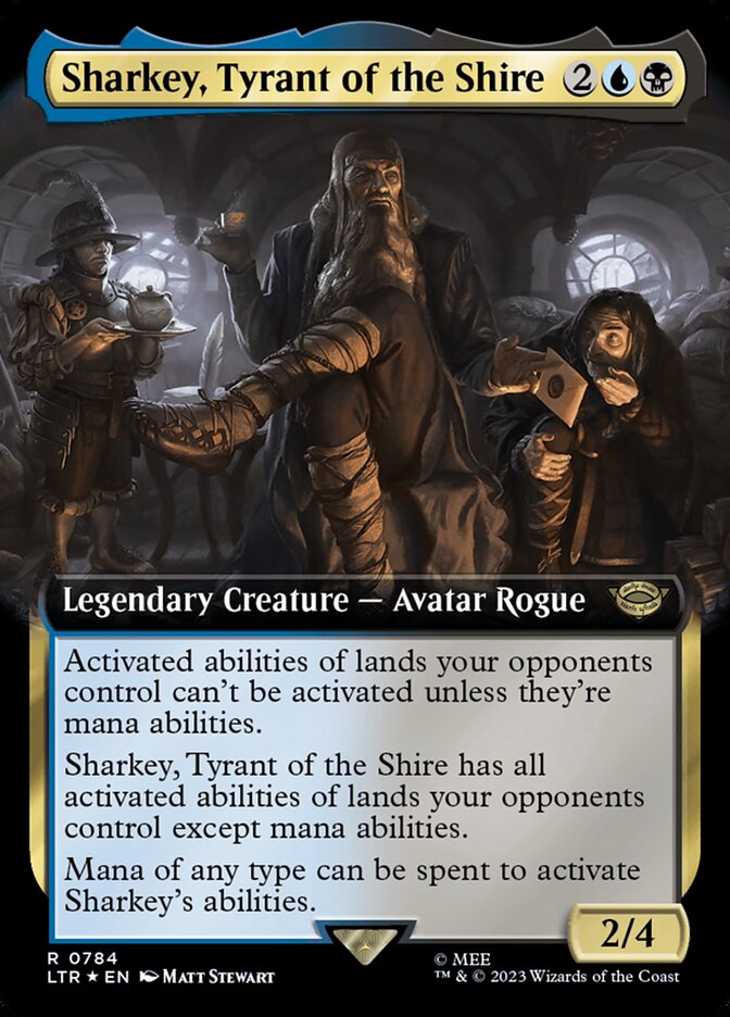 Sharkey, Tyrant of the Shire - [Surge Foil, Extended Art] The Lord of the Rings: Tales of Middle-earth (LTR)