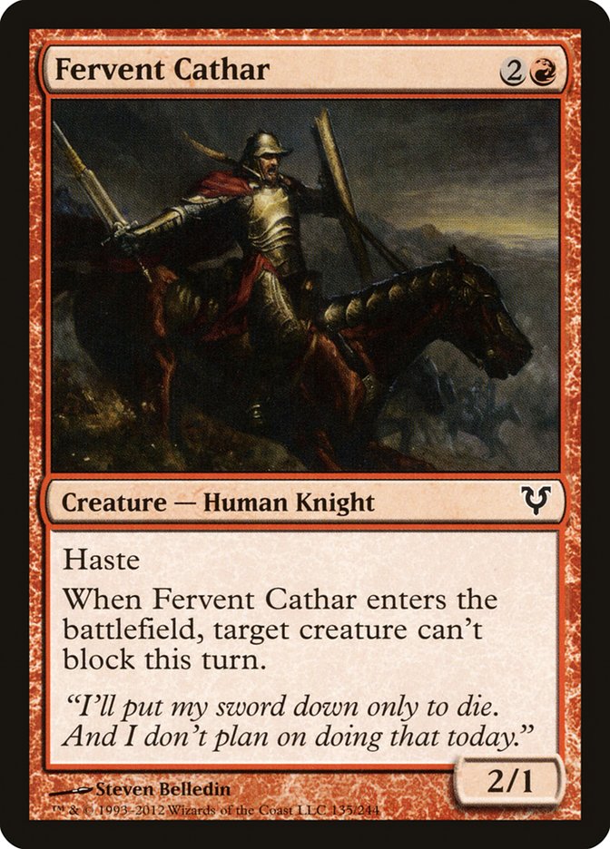 Fervent Cathar - [Foil] Avacyn Restored (AVR)