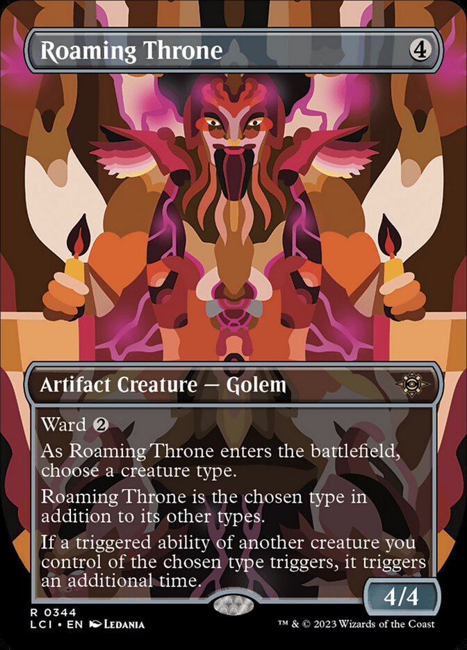 Roaming Throne - [Foil, Borderless] The Lost Caverns of Ixalan (LCI)