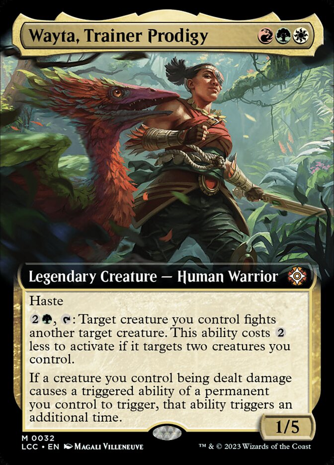 Wayta, Trainer Prodigy - [Foil, Extended Art] Lost Caverns of Ixalan Commander (LCC)