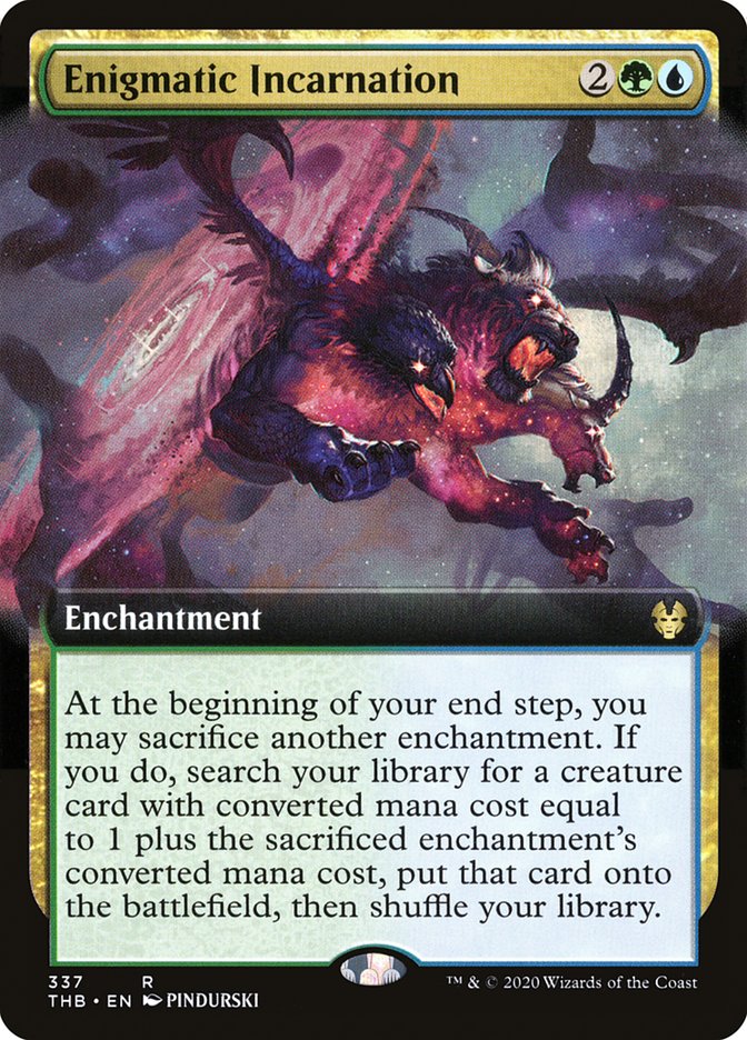 Enigmatic Incarnation - [Foil, Extended Art] Theros Beyond Death (THB)