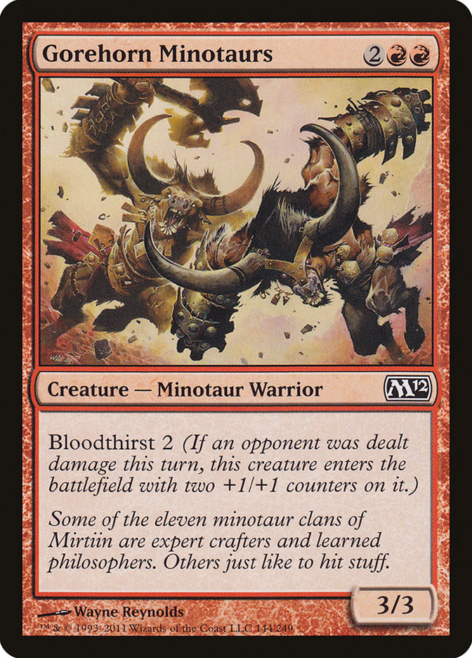 Gorehorn Minotaurs - [Foil] Magic 2012 (M12)