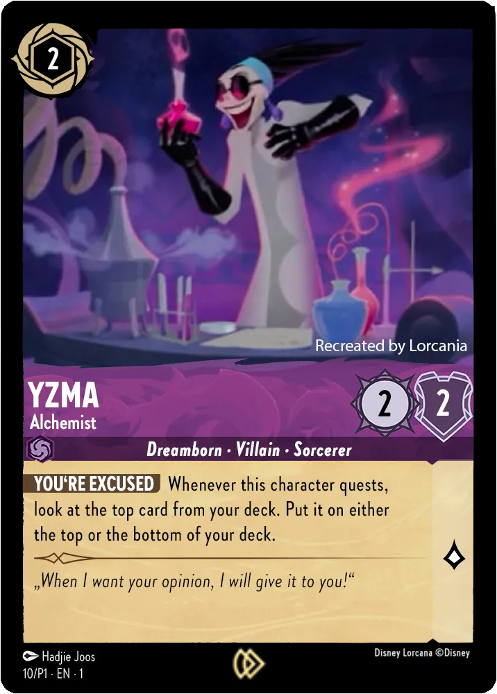 Yzma - Alchemist - [Foil, Organized Play] Promo (P1)