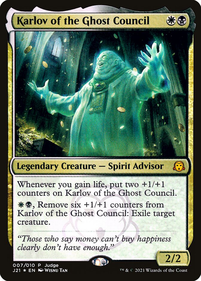 Karlov of the Ghost Council - [Foil, Promo] Judge Gift Cards 2021 (PJ21)