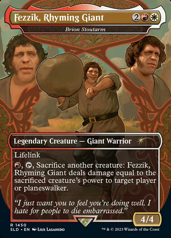 Fezzik, Rhyming Giant - Brion Stoutarm - [Borderless] Secret Lair Drop (SLD)