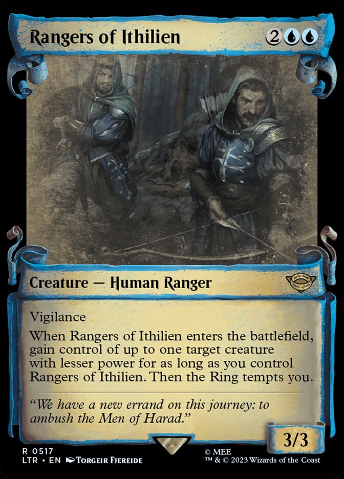 Rangers of Ithilien - [Foil, Showcase Scroll] The Lord of the Rings: Tales of Middle-earth (LTR)