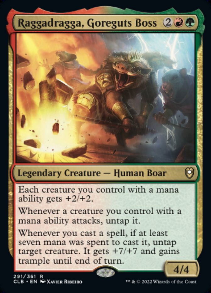 Raggadragga, Goreguts Boss - [Foil] Commander Legends: Battle for Baldur's Gate (CLB)