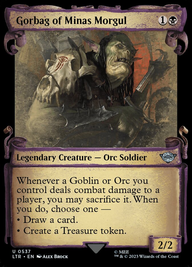 Gorbag of Minas Morgul - [Foil, Showcase Scroll] The Lord of the Rings: Tales of Middle-earth (LTR)