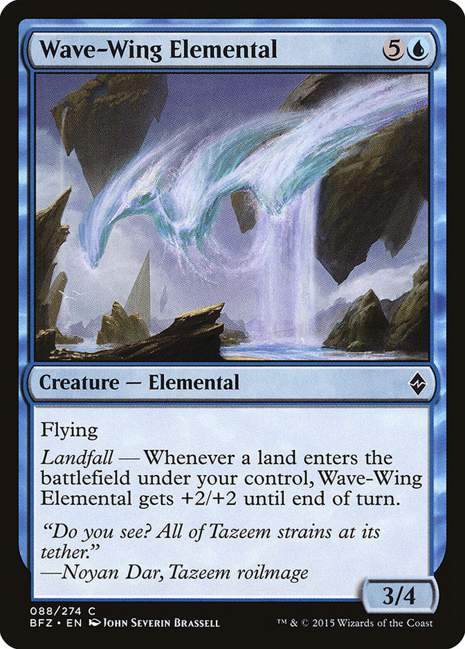 Wave-Wing Elemental - [Foil] Battle for Zendikar (BFZ)