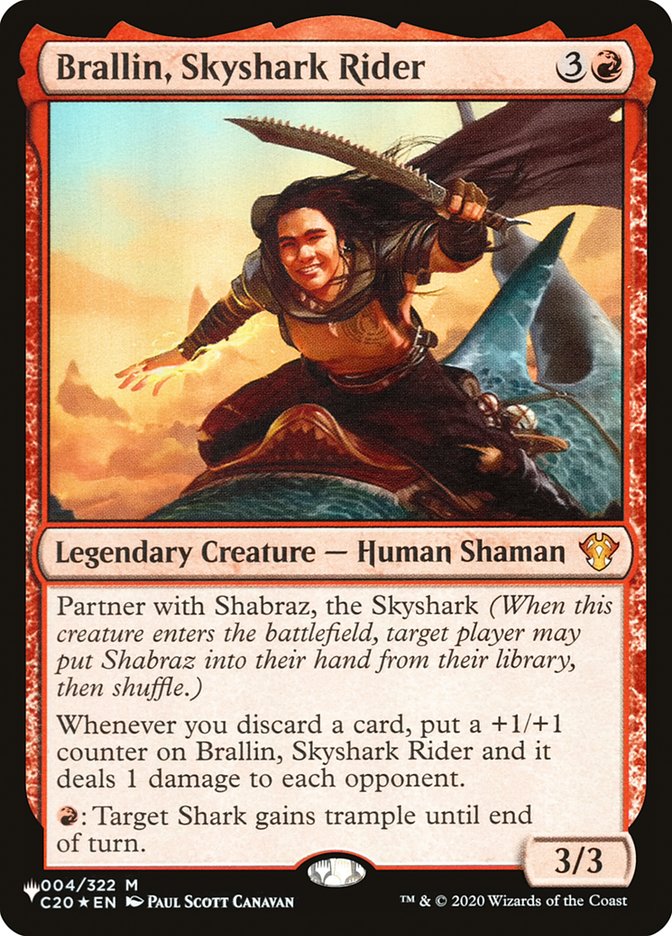 Brallin, Skyshark Rider - The List (PLIST)