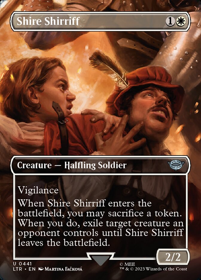 Shire Shirriff - [Foil, Borderless] The Lord of the Rings: Tales of Middle-earth (LTR)