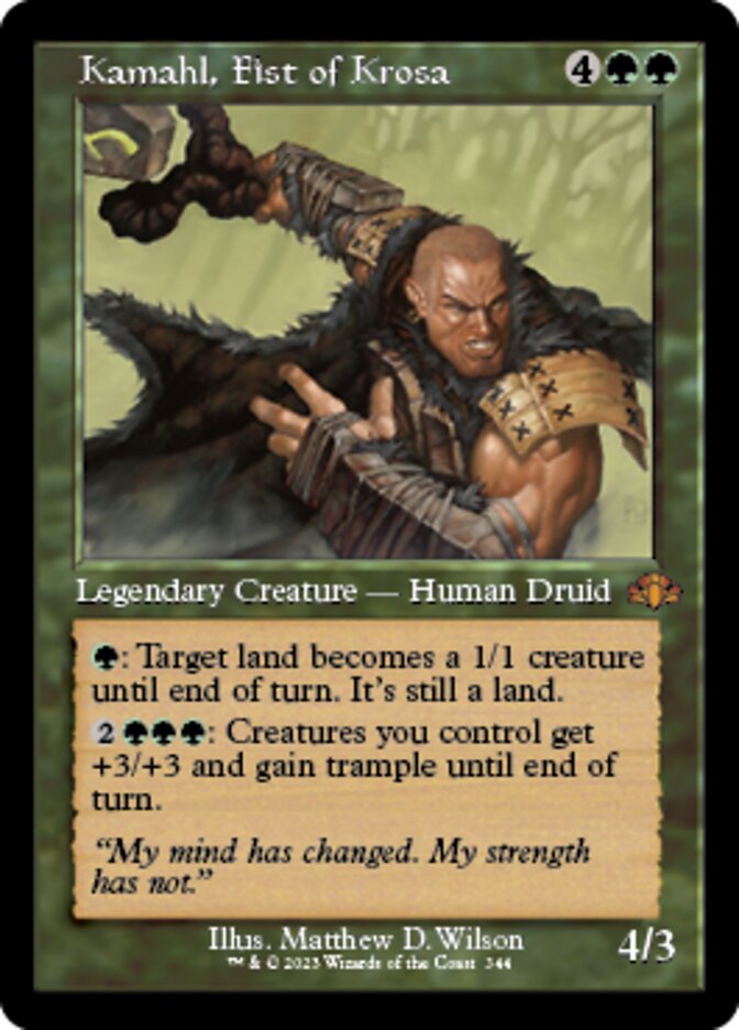Kamahl, Fist of Krosa - [Foil, Retro Frame] Dominaria Remastered (DMR)