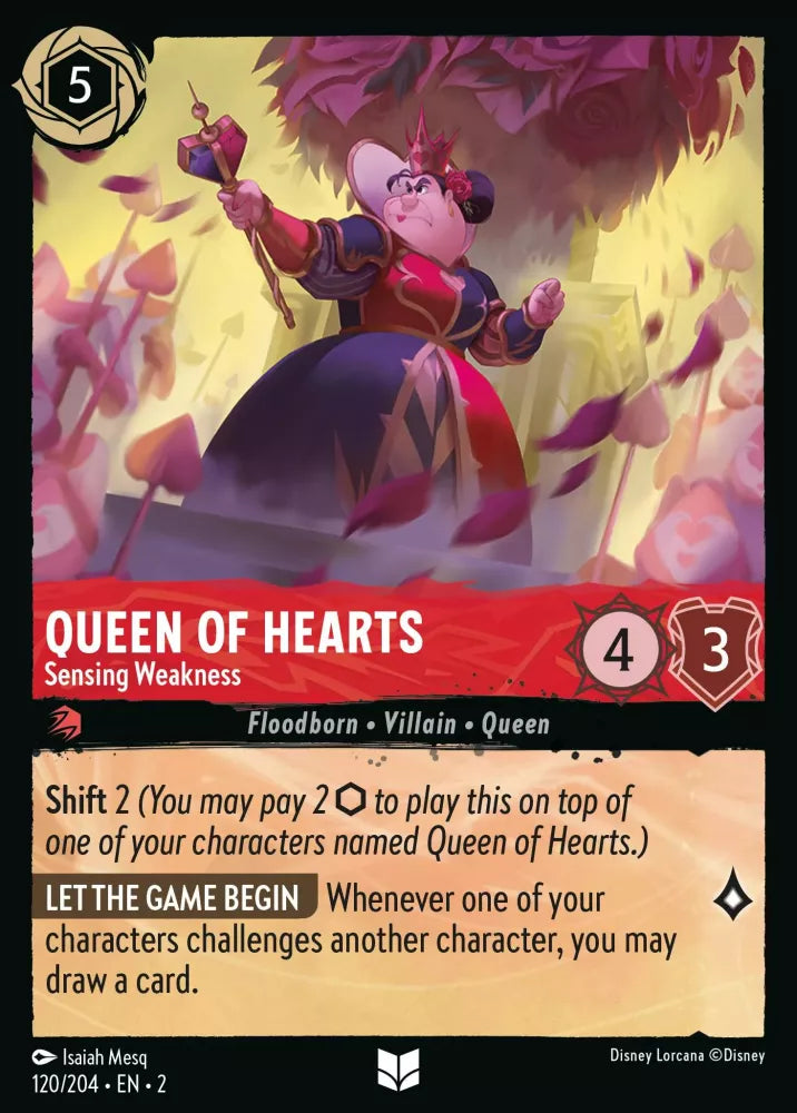 Queen of Hearts - Sensing Weakness - [Foil] Rise of the Floodborn (2)