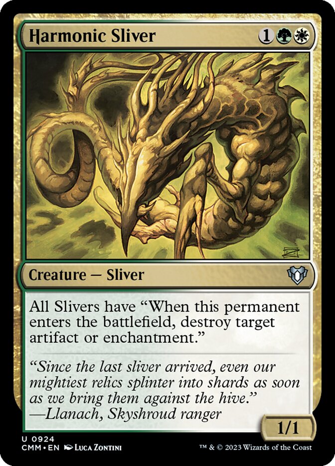 Harmonic Sliver - [Foil] Commander Masters (CMM)