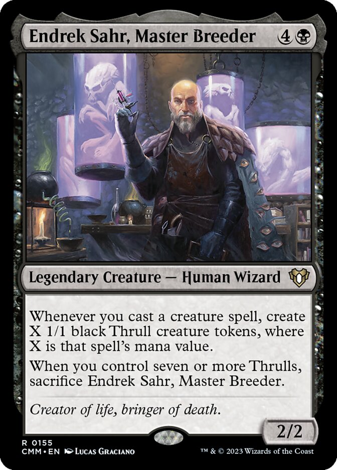 Endrek Sahr, Master Breeder - Commander Masters (CMM)