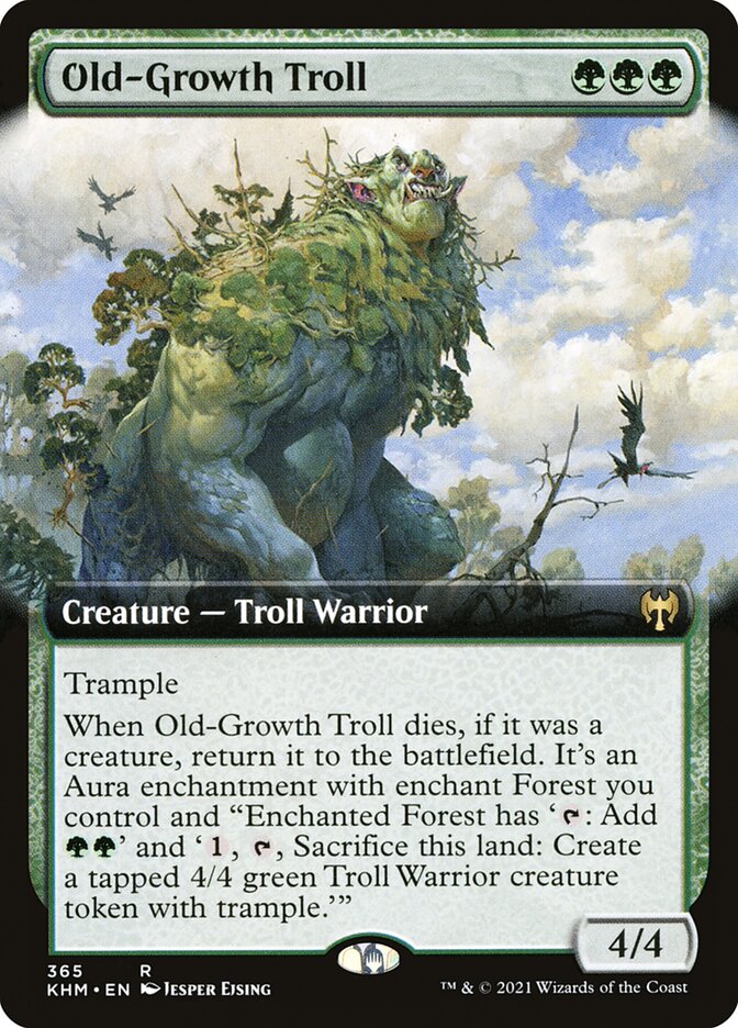 Old-Growth Troll - [Foil, Extended Art] Kaldheim (KHM)