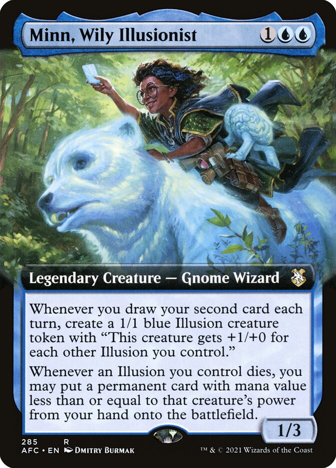 Minn, Wily Illusionist - [Extended Art] Forgotten Realms Commander (AFC)