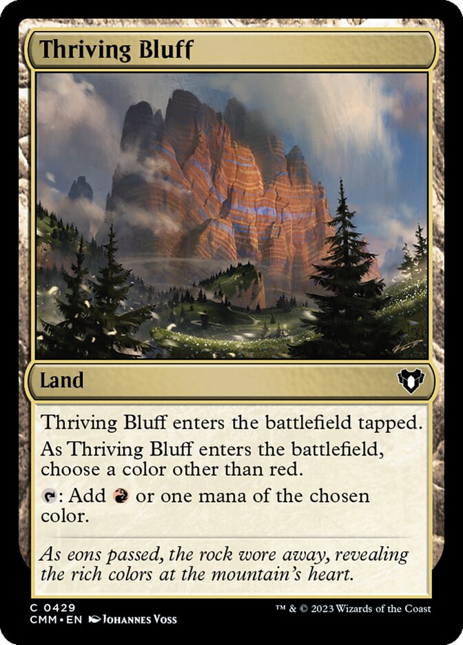 Thriving Bluff - [Foil] Commander Masters (CMM)