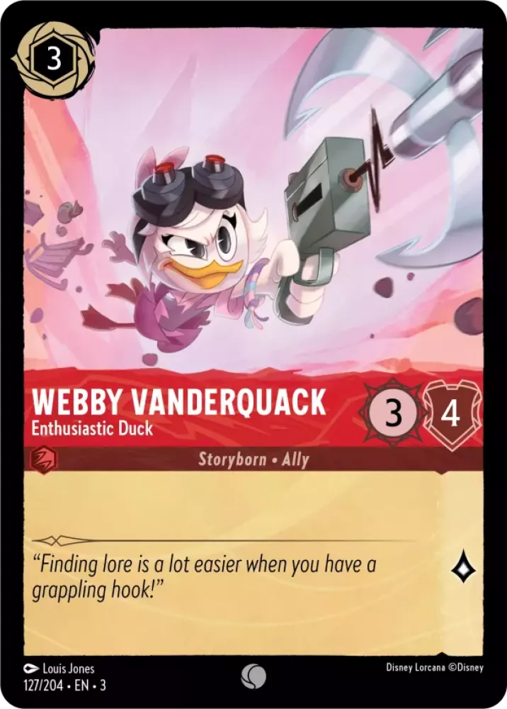 Webby Vanderquack - Enthusiastic Duck - [Foil] Into the Inklands (3)