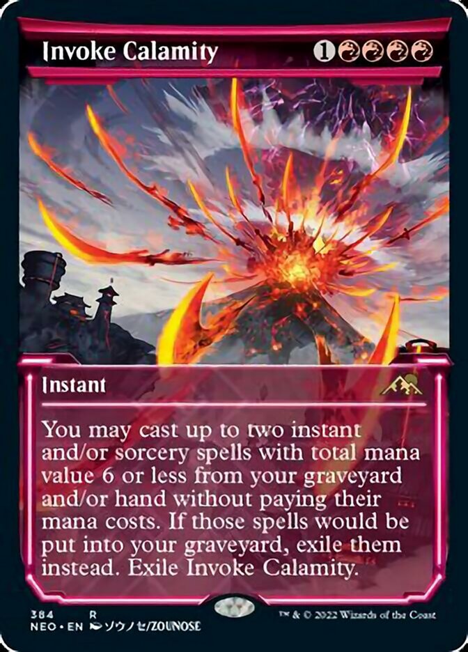 Invoke Calamity - [Foil, Showcase] Kamigawa: Neon Dynasty (NEO)