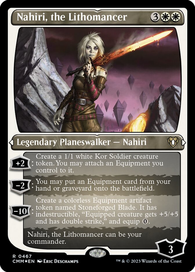 Nahiri, the Lithomancer - [Etched Foil] Commander Masters (CMM)