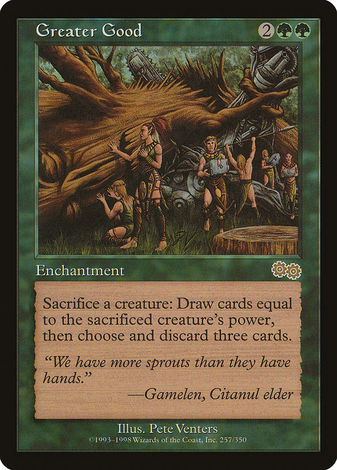 Greater Good - [Retro Frame] Urza's Saga (USG)