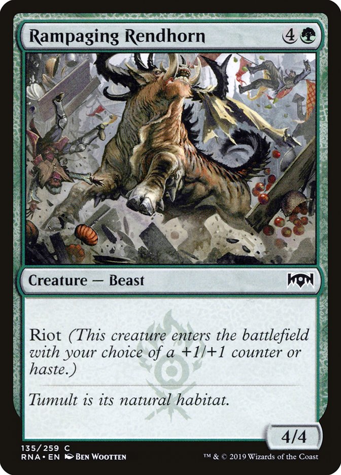 Rampaging Rendhorn - Ravnica Allegiance (RNA)