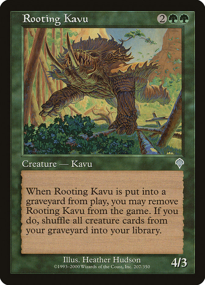 Rooting Kavu - [Foil, Retro Frame] Invasion (INV)