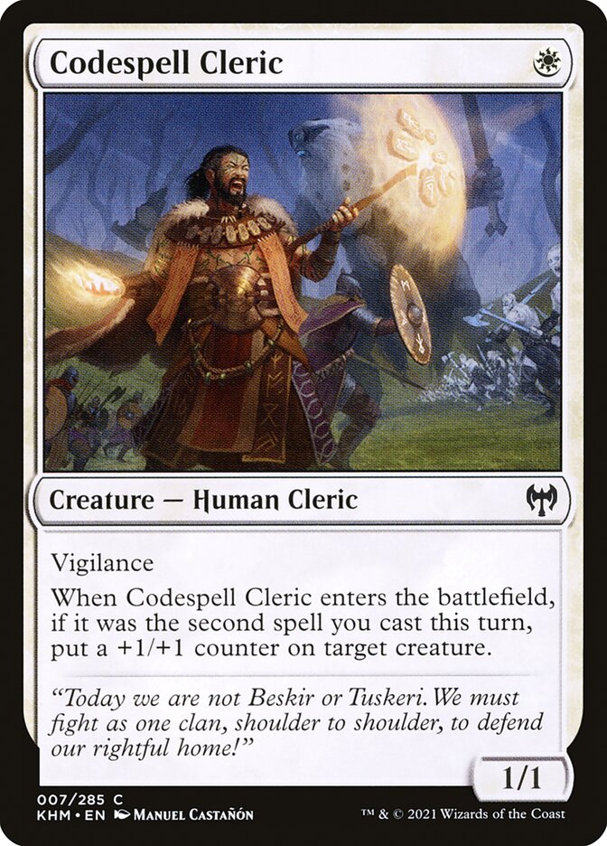 Codespell Cleric - [Foil] Kaldheim (KHM)
