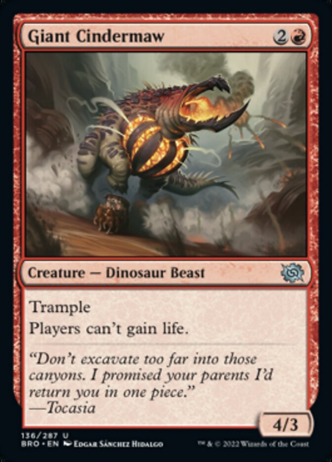 Giant Cindermaw - The Brothers' War (BRO)