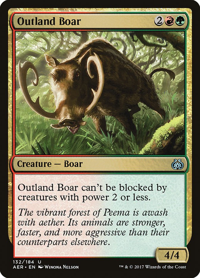 Outland Boar - [Foil] Aether Revolt (AER)